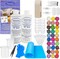 Amazing Clear Cast Bundle - Amazing Clear Cast Resin 8 Ounce, Pixiss 30 Colors Resin Tinting Mica Powders (Assorted Colors), Mixing Sticks, Silicone Measuring Cups, Gloves, Pipettes